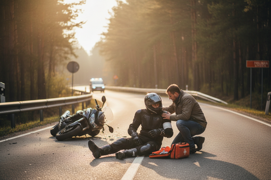 Pierwsza pomoc przy wypadku motocyklowym – co robić krok po kroku