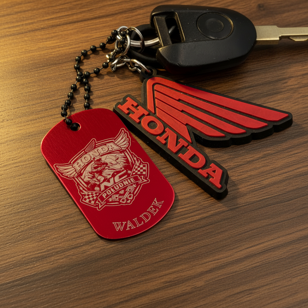Brelok Honda NC Południe – ciepłe drewno