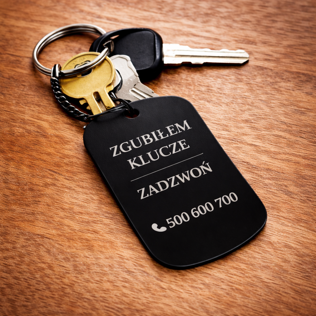 Brelok do kluczy z grawerem