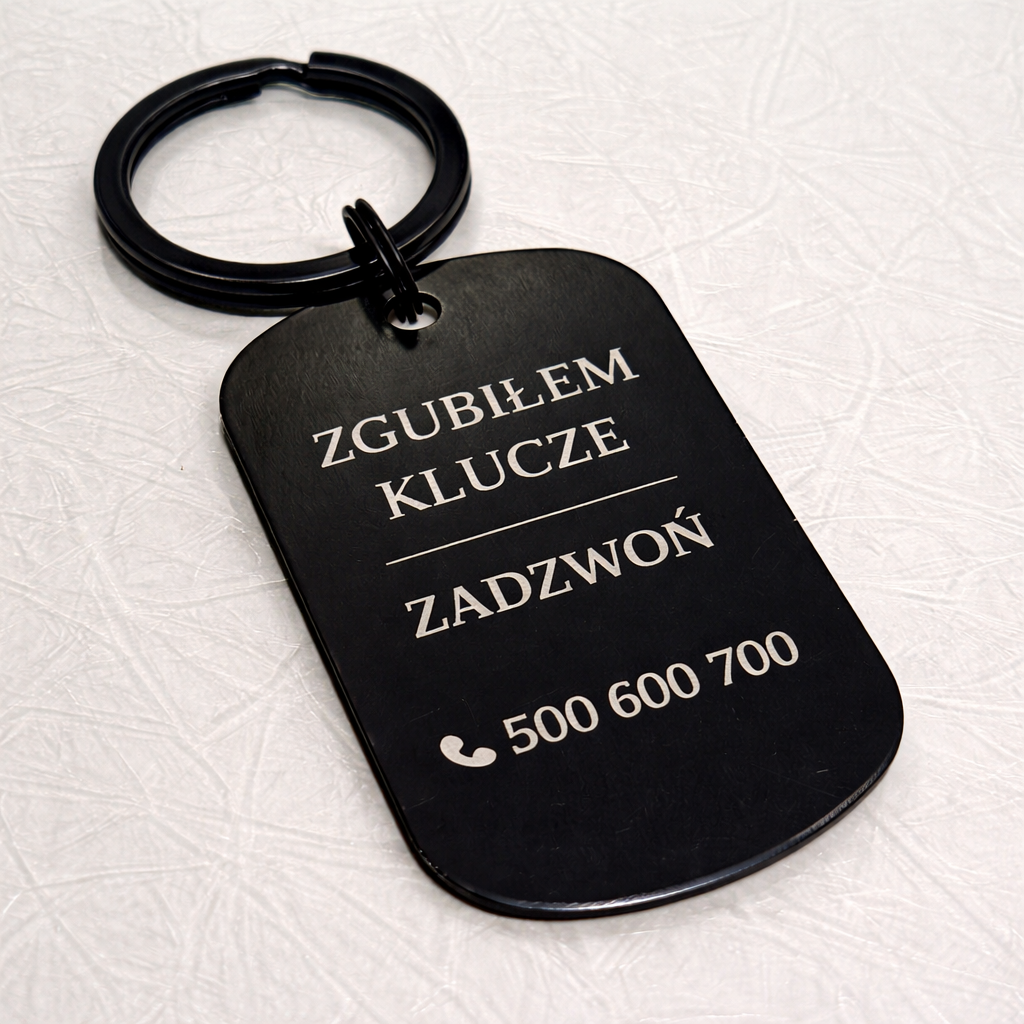 Brelok do kluczy z grawerem