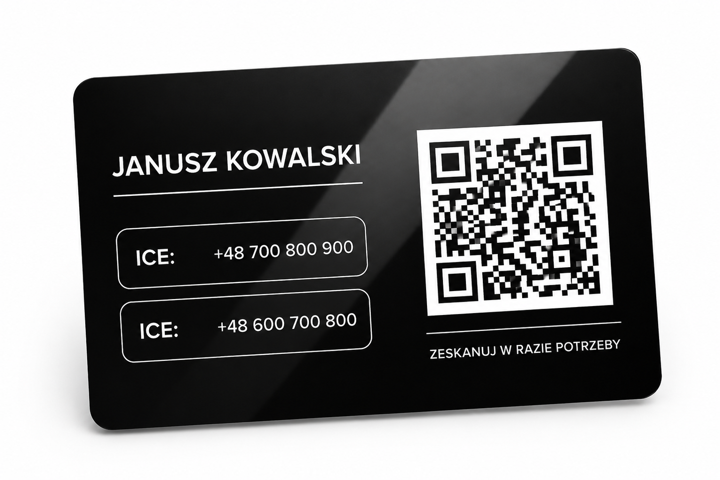 Karta ICE QR Pro