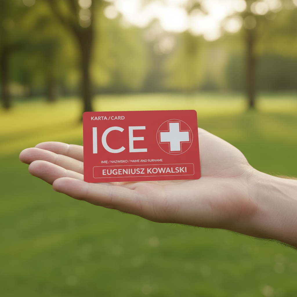 Karta ICE padaczka — dane ratunkowe zawsze w portfelu, poczucie bezpieczeństwa