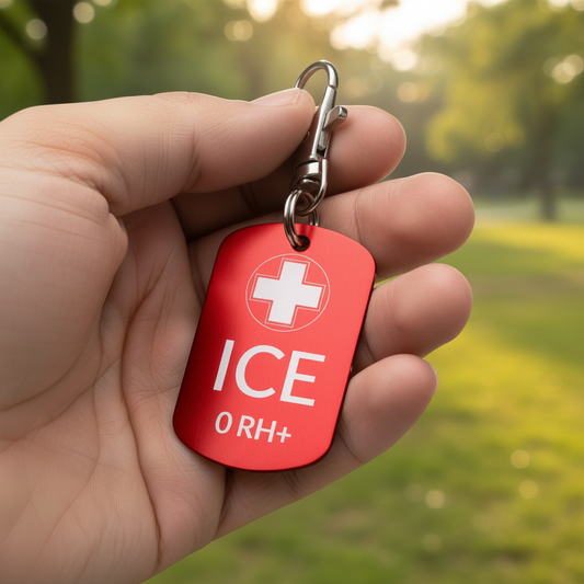 Brelok ICE padaczka — dane ratunkowe zawsze przy kluczach