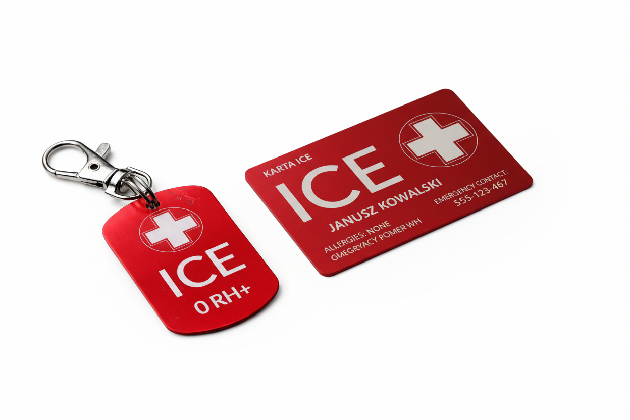 Zestaw ICECARD Moto + Brelok ICE nowe ujęcie